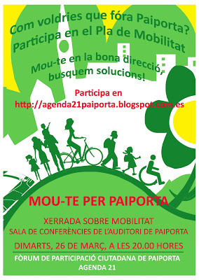 Read more about the article Xerrada sobre mobilitat a Paiporta